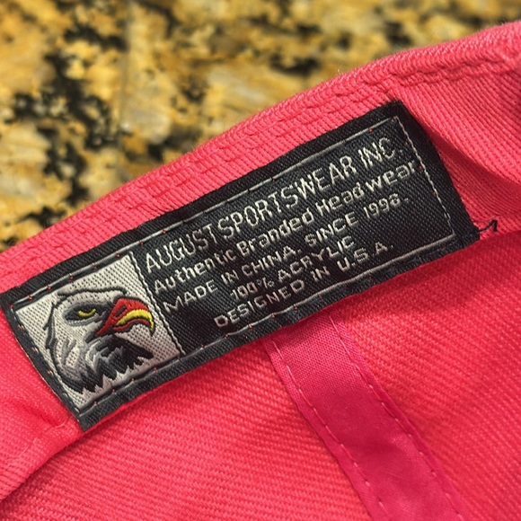 NWOT US ARMY WIFE Pink Cap Hat with Flag - Picture 5 of 5